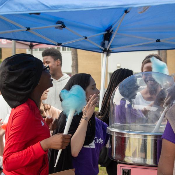 The cotton candy machine was a hit at this year’s Lawrence Heights Summer Festival.