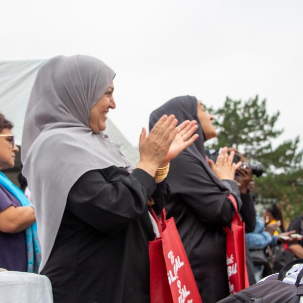 The audience cheers for their neighbours during the TCHC People’s Choice Awards ceremony. 