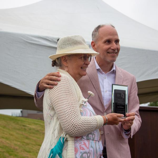 Josh Colle poses for a photo with TCHC’s People’s Choice Award nominee Karen Tysdale.