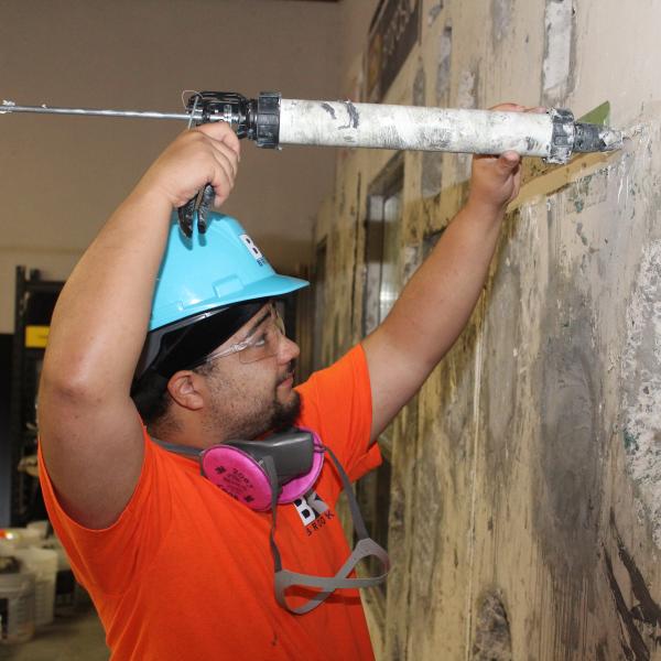 TCHC youth on a construction site