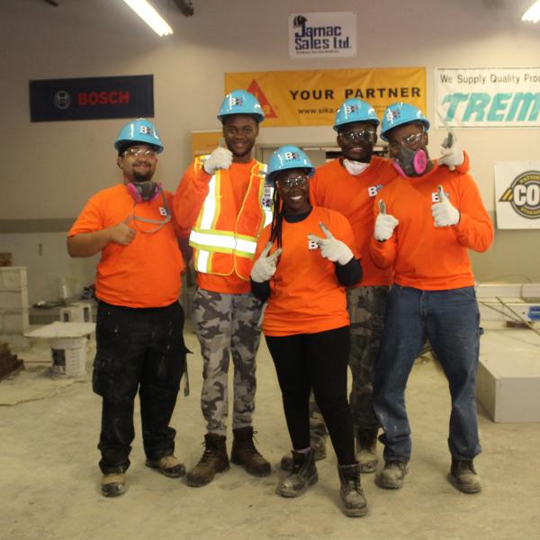 TCHC Youth posing for a picture 