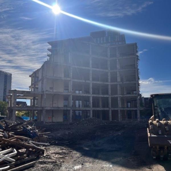355 Gerrard St. E. Demolition work continues to progress at 274 Sackville St.  