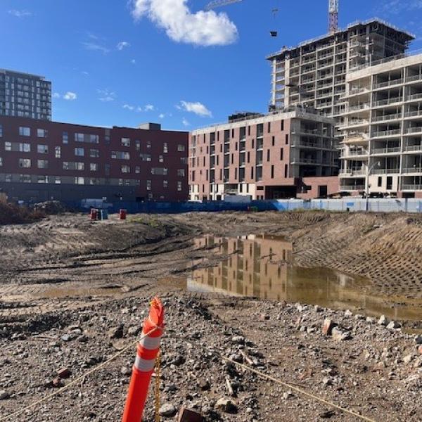 325 Gerrard St. E. The site at 325 Gerrard St. E. stands cleared, marking a major step forward in the ongoing revitalization of Regent Park. 