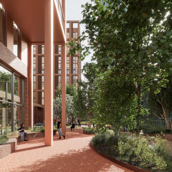 rendering of new Regent Park 4A building