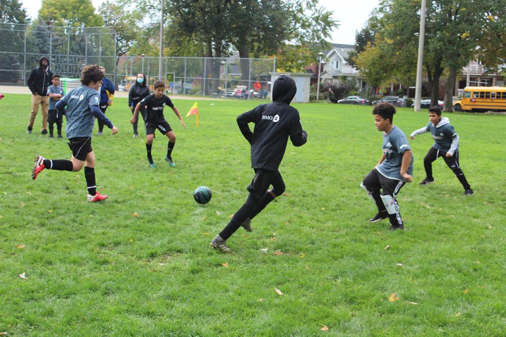 tenant youth playing soccer