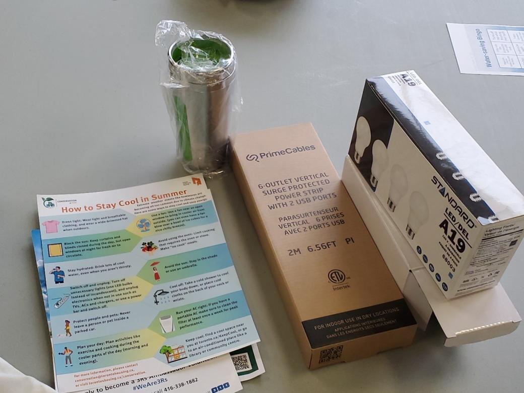 Conservation-themed giveaways (like LED bulbs and power strips) to promote environmental awareness and support conservation efforts. Conservation-themed giveaways (like LED bulbs and power strips) to promote environmental awareness and support conservation efforts.