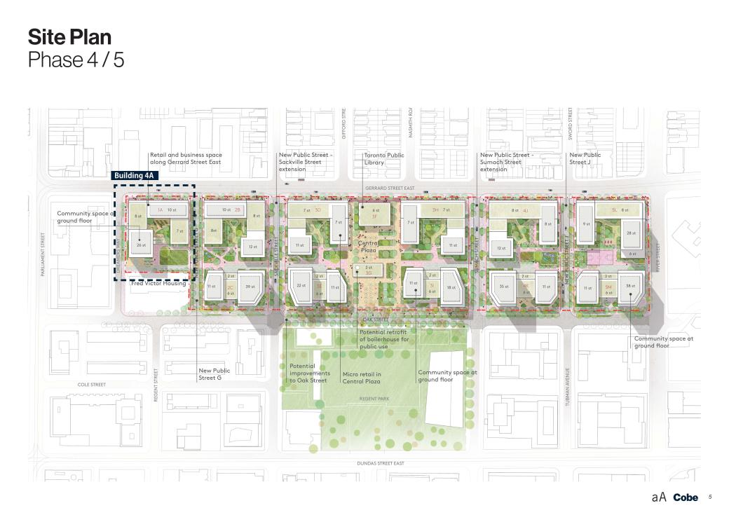 rendering of building 4A in Regent Park